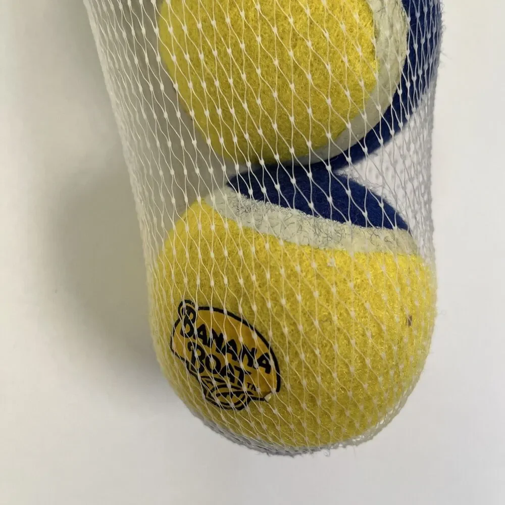 Banana Boat Dogs Fetch Balls Tennis Ball 3 Pack Chew Squeaky Toy